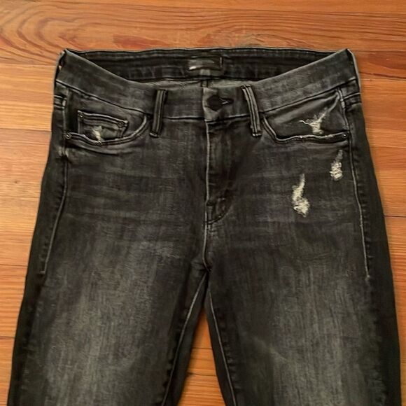 Mother Denim Undone Hem Looker Ankle Distressed Jeans Womens Size 26 - Picture 10 of 12